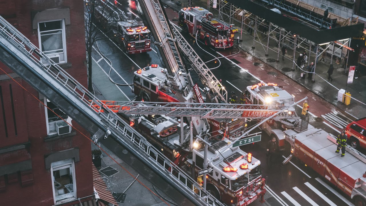 *Fire Throughout* [ Manhattan 3rd Alarm Box 437 ] Heavy Fire on All Floors of a 5 Story Building
