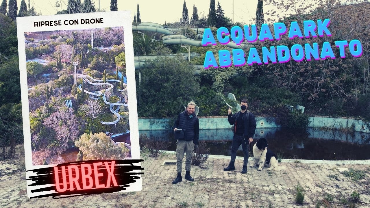 Urbex Italia - Acquapark abbandonato  nelle Marche inglobato dalla vegetazione - Ripreso con Drone