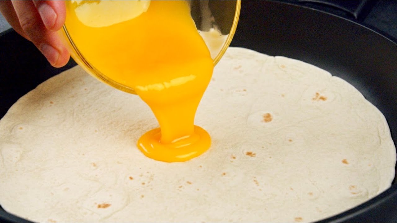 Лаваш с яйцами! Вы еще НИКОГДА не завтракали так ВКУСНО! Легко и просто!