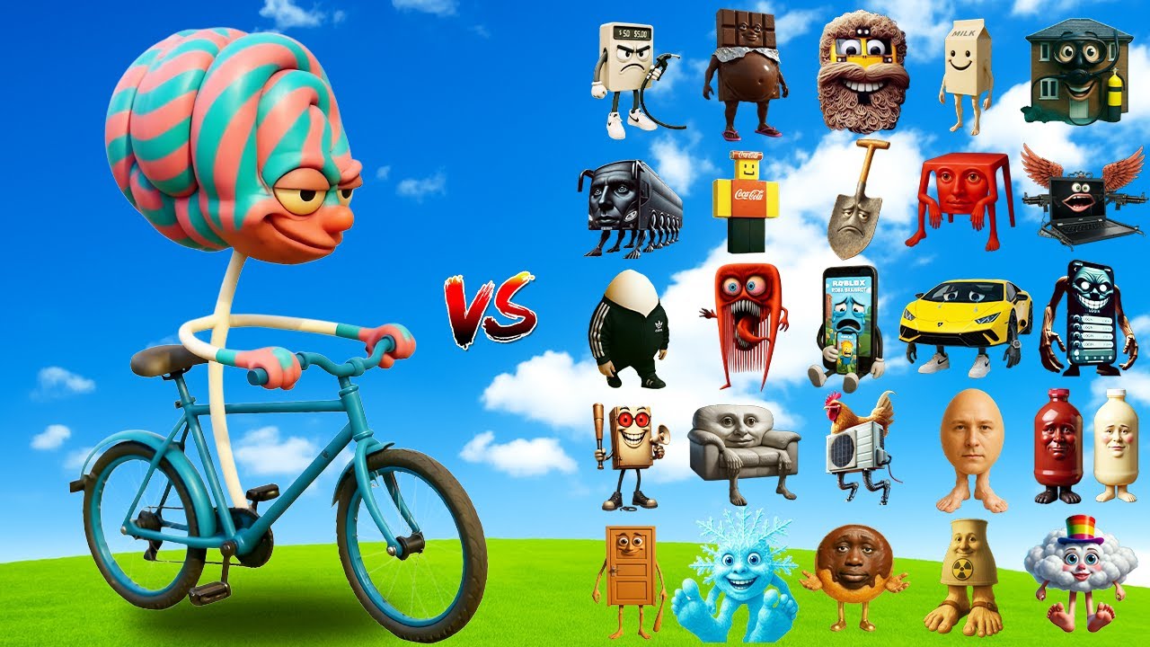 Pirulitoita BicicletaireI vs ALL minecraft Brainrot - Minecraft Mob Battle!