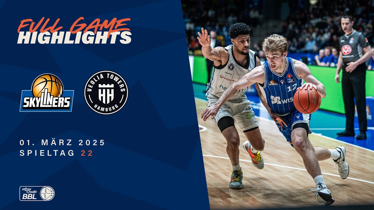Skyliners vs. Veolia Towers Hamburg - Full Game Highlights - Spieltag 22, 2024/25