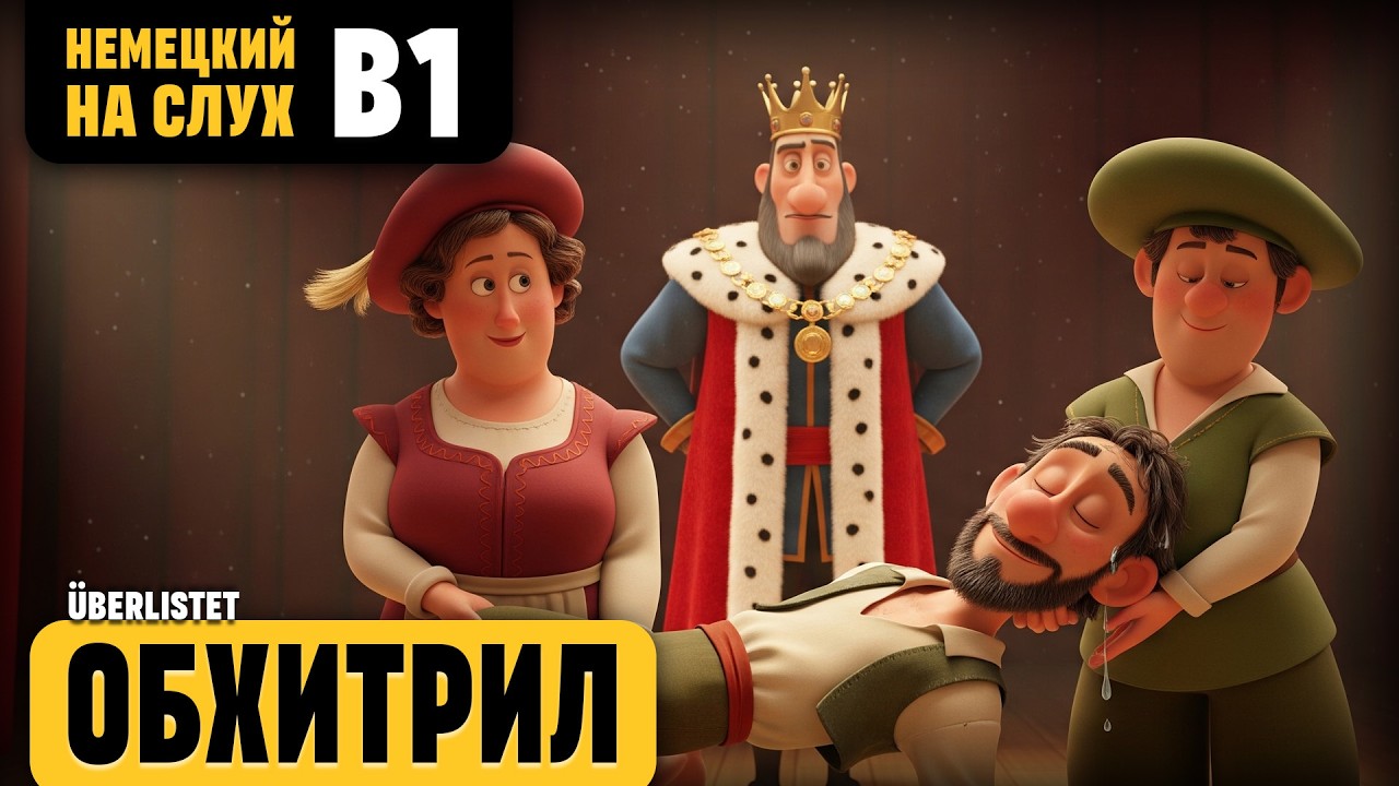 Обхитрил. Весёлый рассказ (уровень B1). Немецкий на слух.