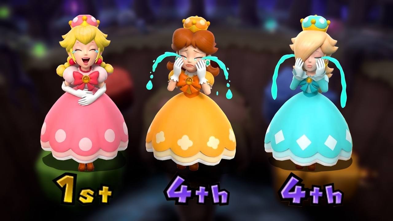 Mario Party 9 Minigames - Peachette VS Daisyette VS Rosalinette (Master Difficulty)