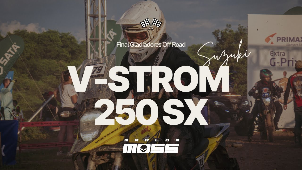 Final de Gladiadores Off-Road en la V-STROM 250 SX