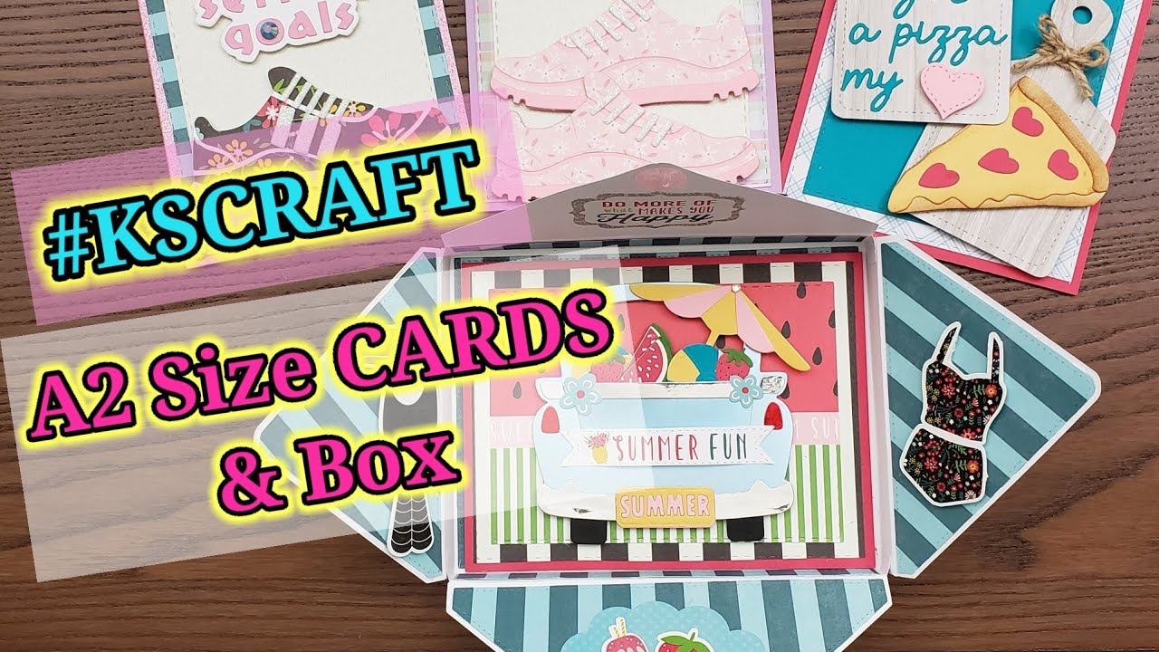 A2 Cards and Box I Card Tutorial I KSCRAFT DT Projects