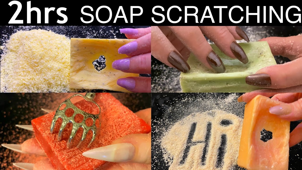 2 Hours Soap Scratching ASMR Compilation (no talking)