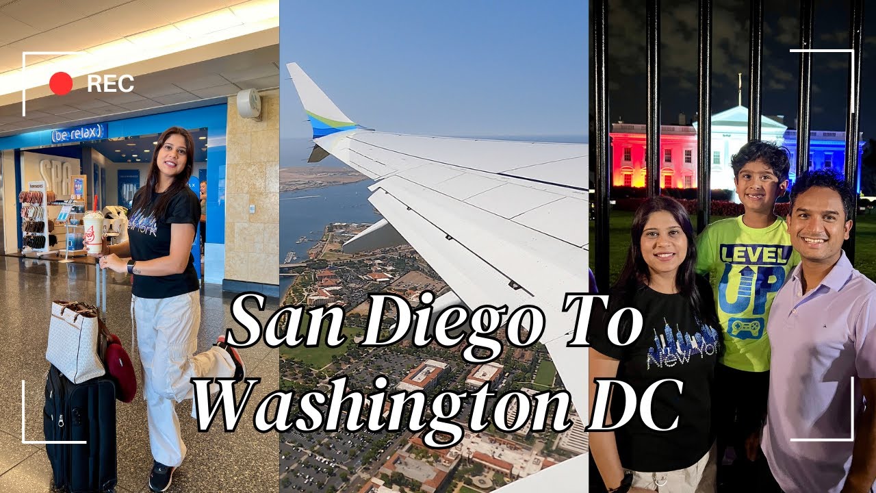 Washington DC Travel Vlog | San Diego To Washington DC | Alaska Airlines | Hindi Travel Vlog