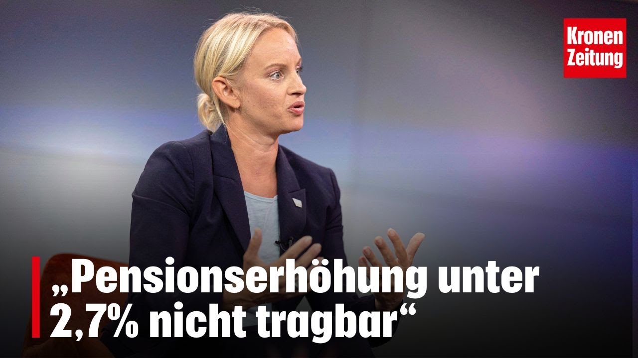 „Pensionserhöhung unter 2,7% nicht tragbar“ I KATIA WAGNER krone.tv
