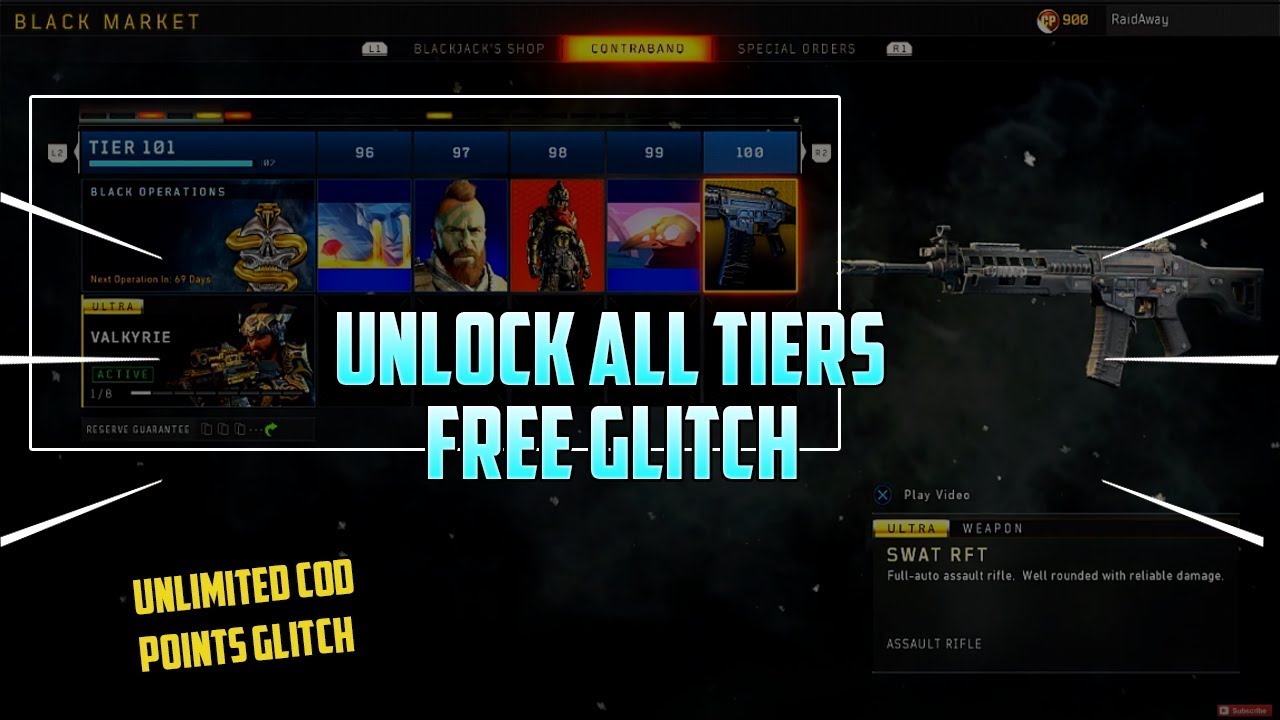How to TIER UP INSTANTLY in Bo4! FREE COD POINTS GLITCH! Bo4 UNLOCK ALL TIERS GLITCH! (PATCHED)