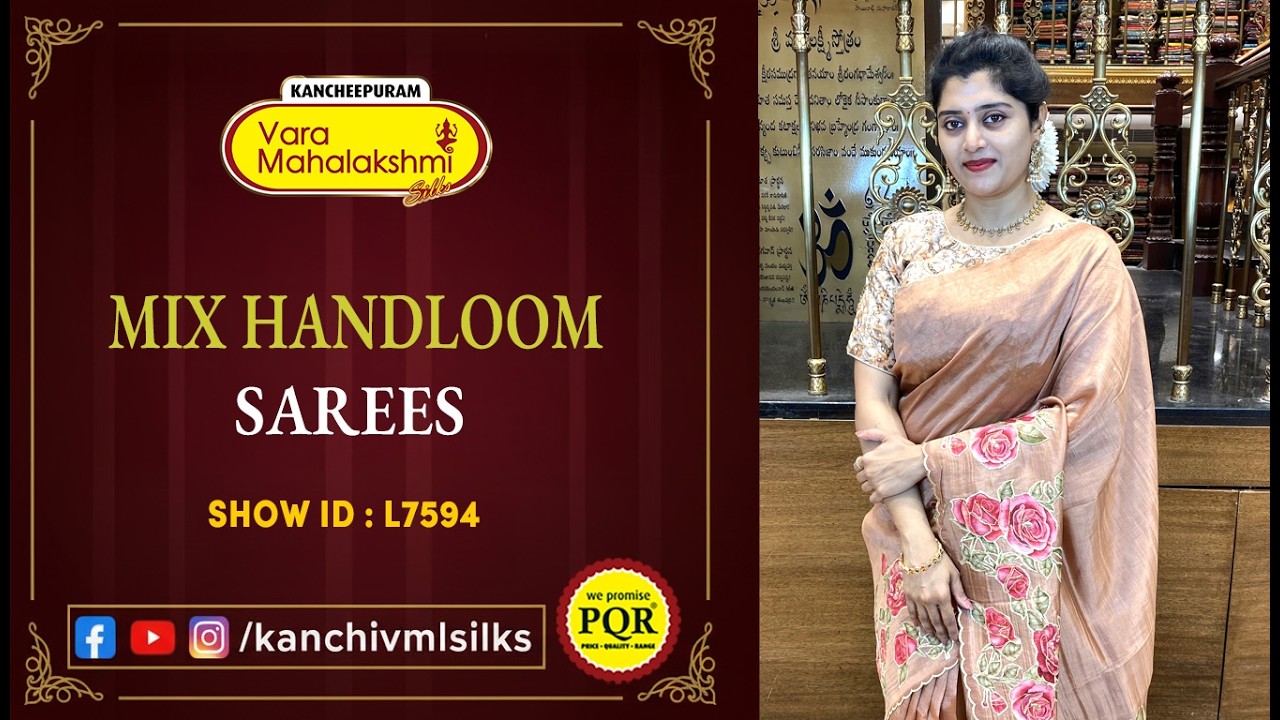 MIX HANDLOOM Sarees Collection | WhatsApp 89 0001 0002 | Kancheepuram Varamahalakshmi Silks LIVE