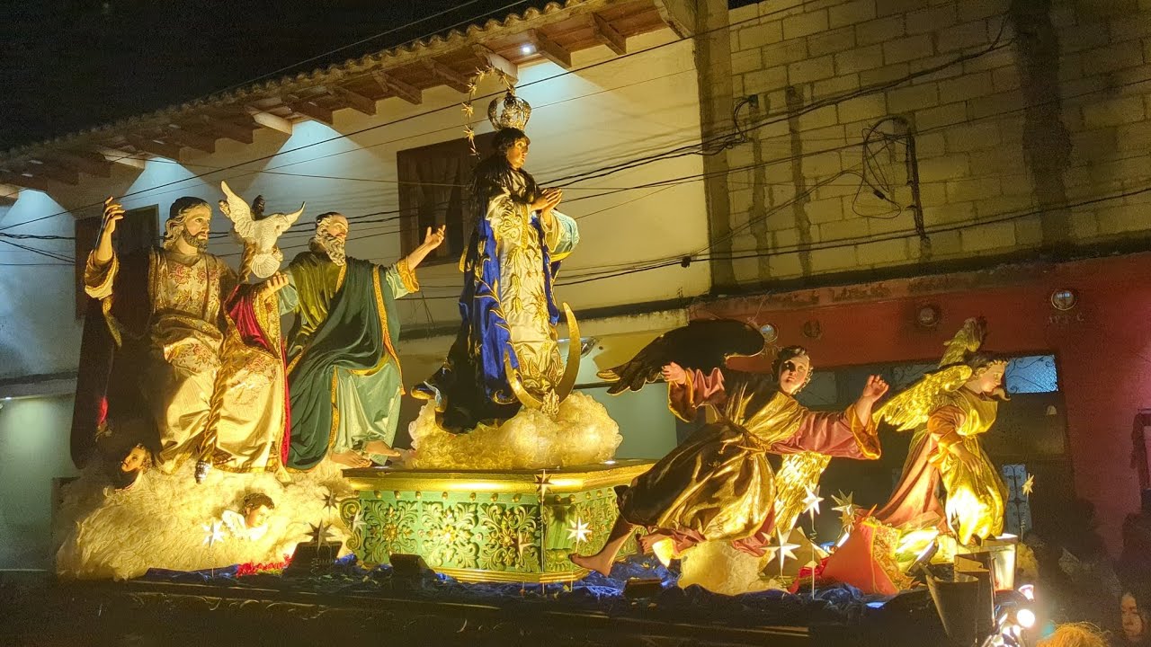 Solemne rezado de la Virgen de Concepción, San Juan Alotenango, sac 