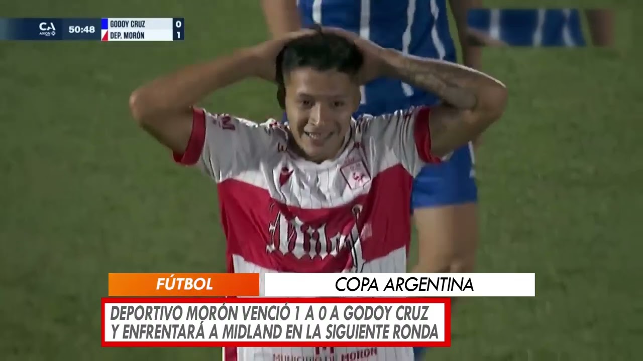 DEPORTIVO MORÓN VENCIÓ 1 A 0 A GODOY CRUZ Y ENFRENTARÁ A MIDLAND EN LA SIGUIENTE RONDA