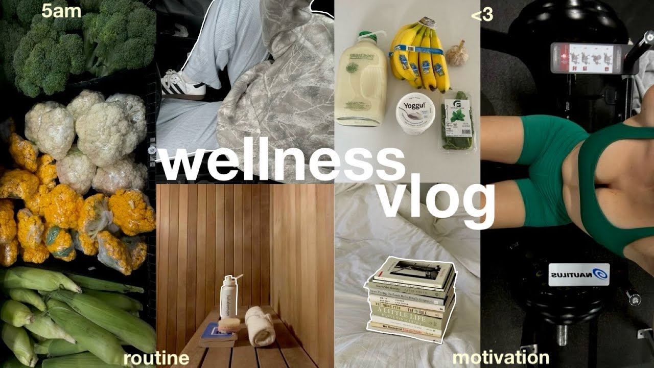 5am WELLNESS routine vlog ✨ a productive + mindful / health week in my life