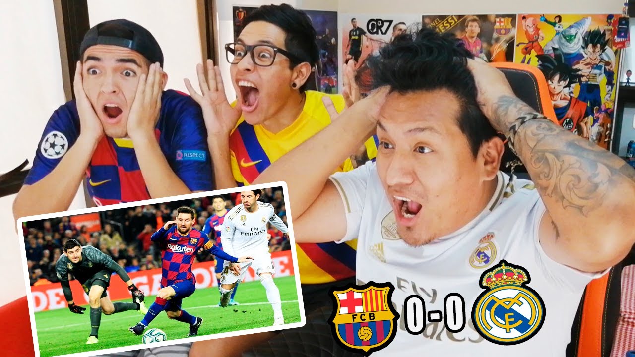REACCIONES De Hinchas | BARCELONA vs REAL MADRID 0 - 0 Clásico