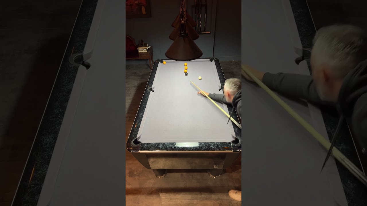 Potting practice without touching another ball #blackball #pool #poolpractice #ukpool