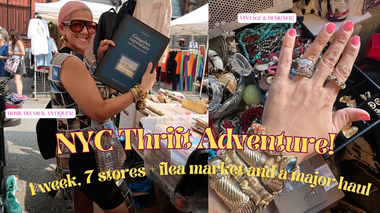 Thrift With Me NYC | Hidden Mall, Vintage Designer Finds, Chelsea Flea, Showplace Tag Sale + Haul