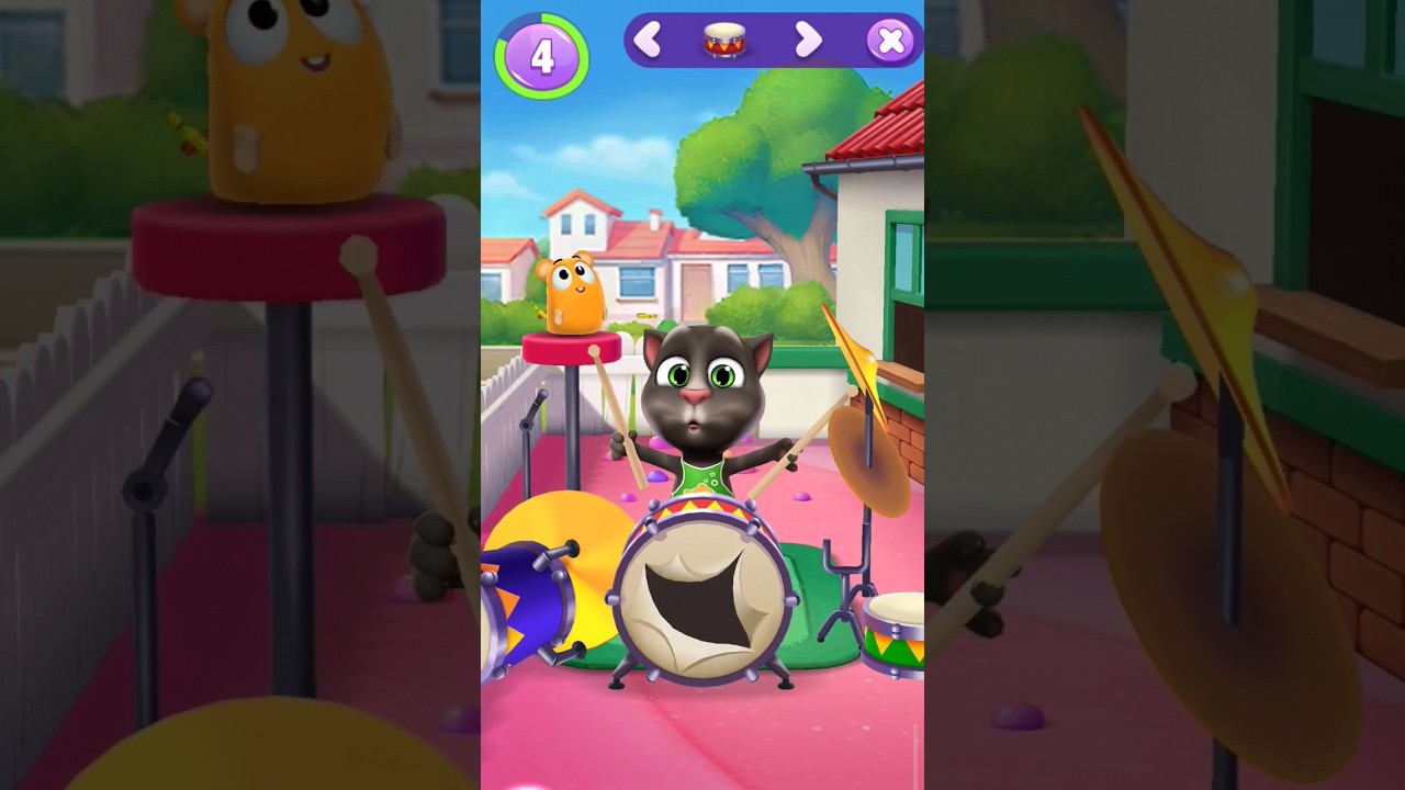 My talking tom 2 broken drums #shorts #talkingtom #mytalkingtom2