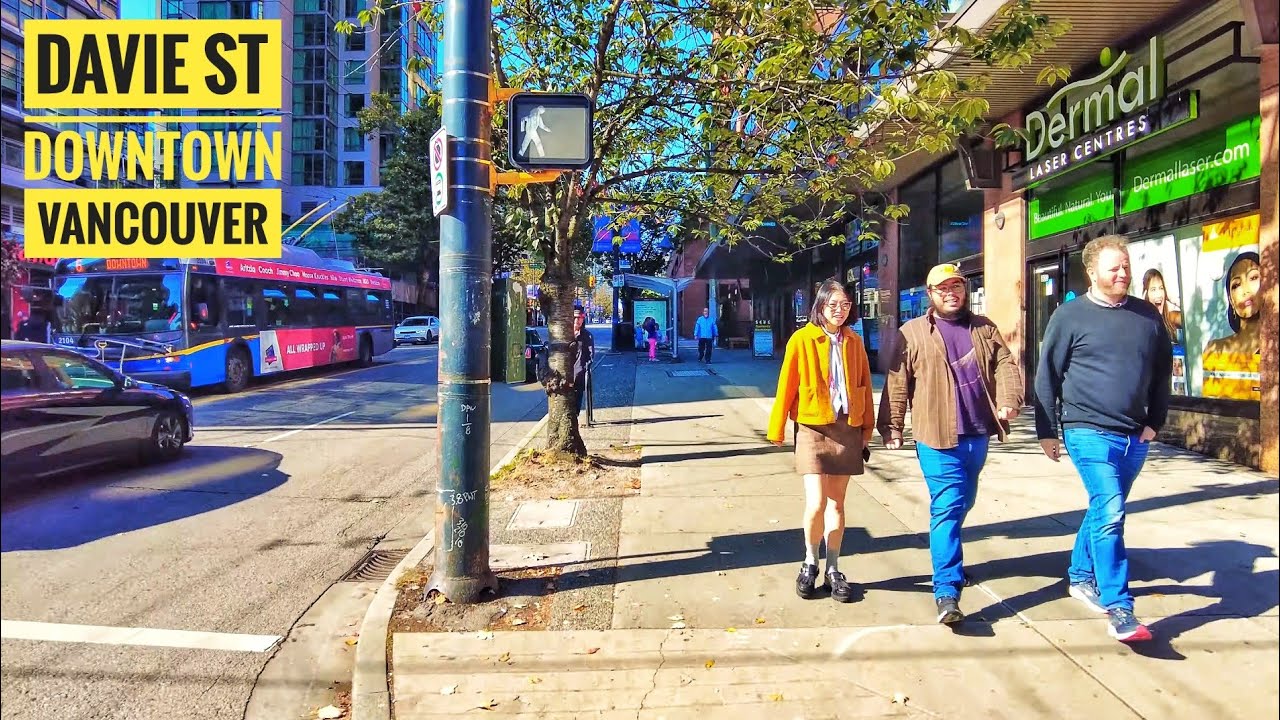 Vancouver Walk 🇨🇦 - Davie St, Yaletown to the Davie Village (Narrated)