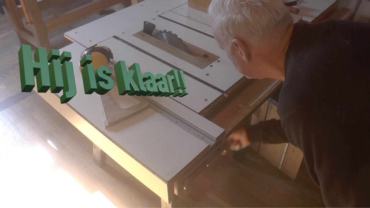 Een nieuw lift systeem voor de zaagtafel deel 7
