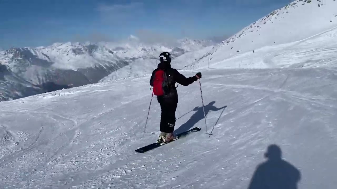 petite descente en monoski / monoski slope for pleasure