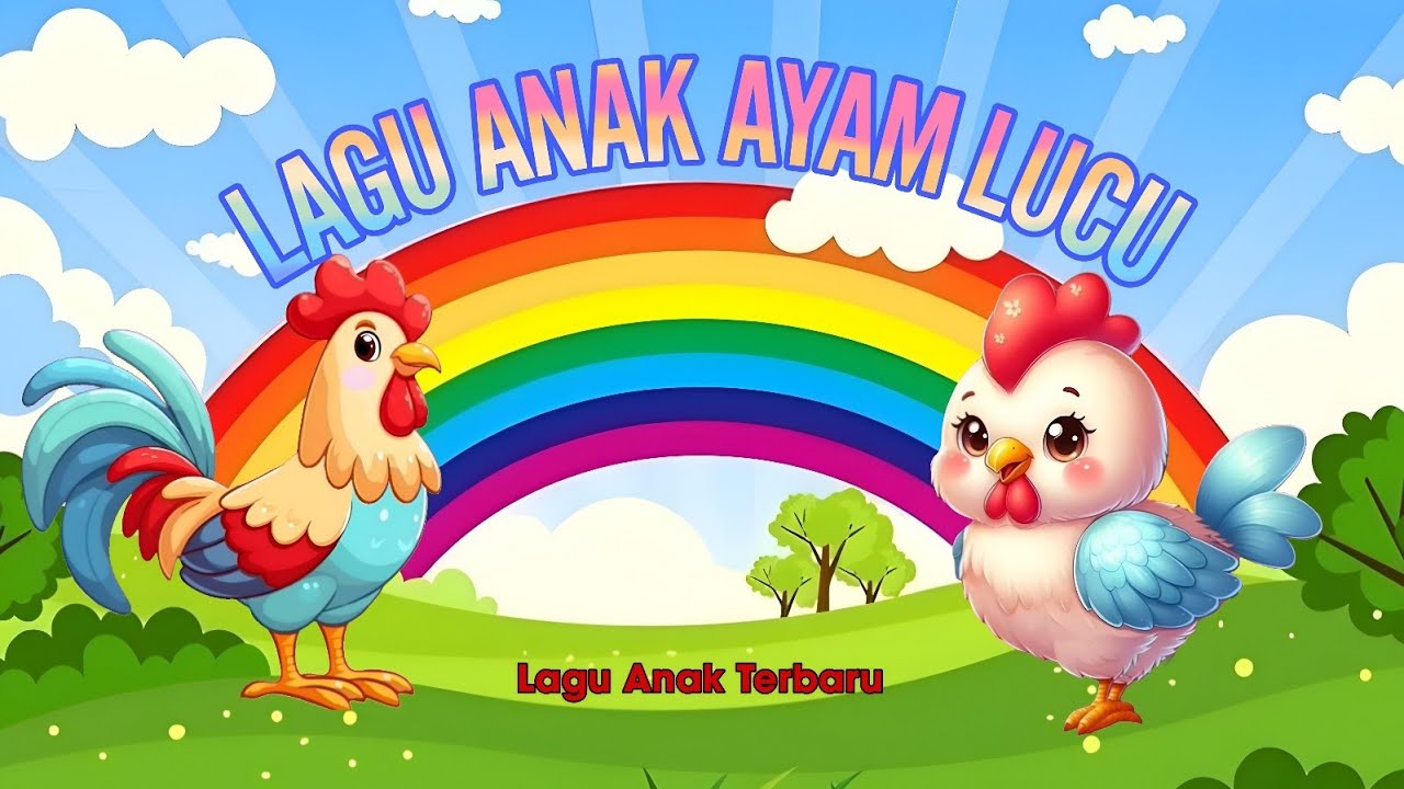🌈SI AYAM LUCU 👶 LAGU ANAK TERBARU - LAGU ANAK INDONESIA | ANIMASI LUCU & CERIA