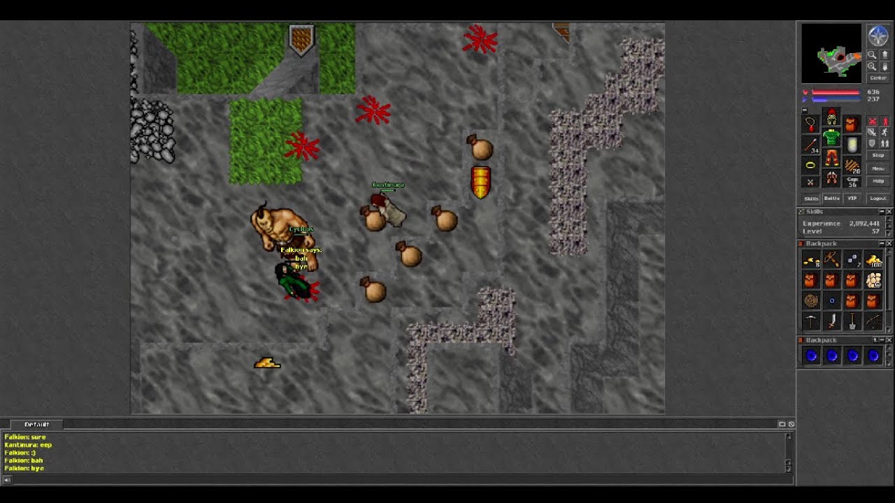 Old Tibia 7.11 Videos Compilation (2003)