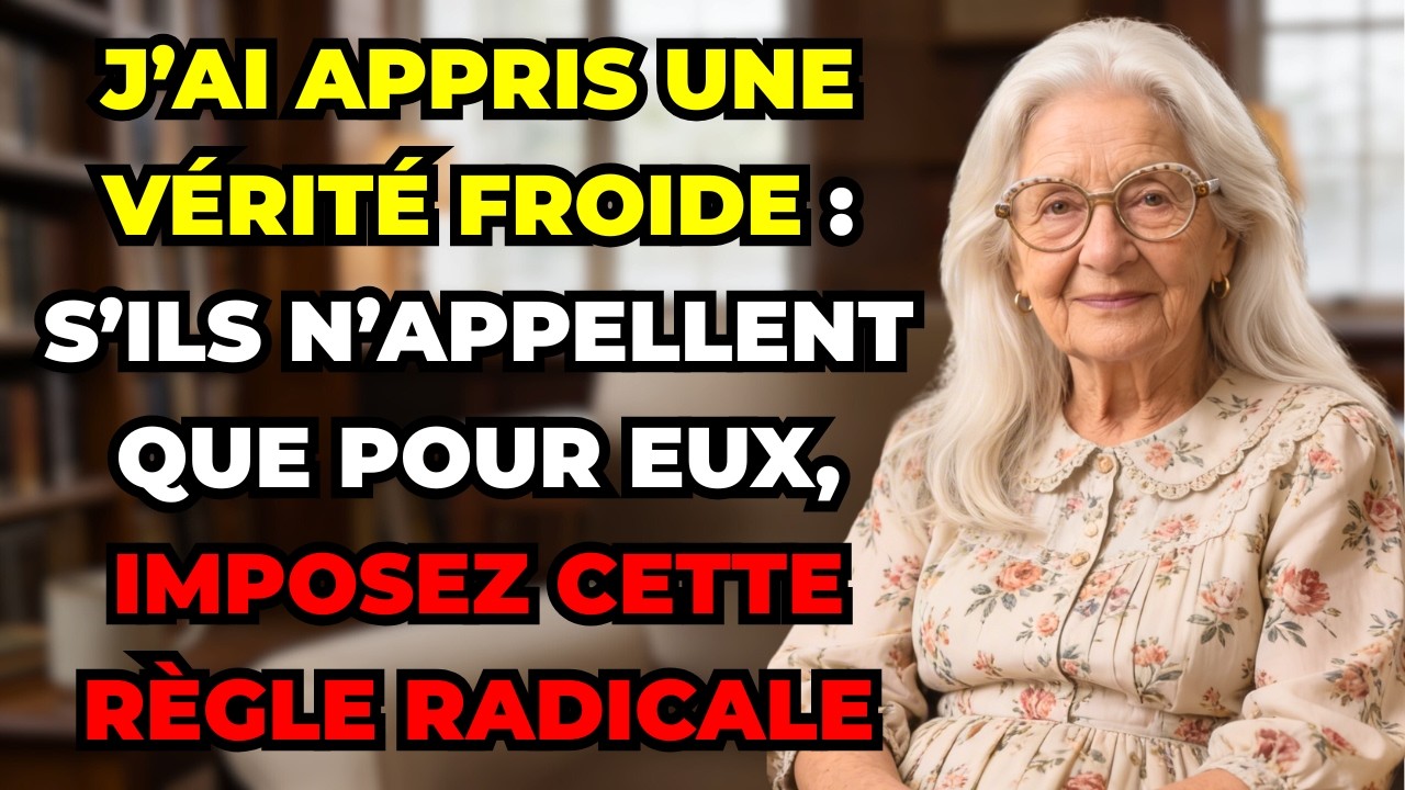 À 80 ans, j’ai appris une vérité froide : s’ils n’appellent que pour eux, imposez cette règle...