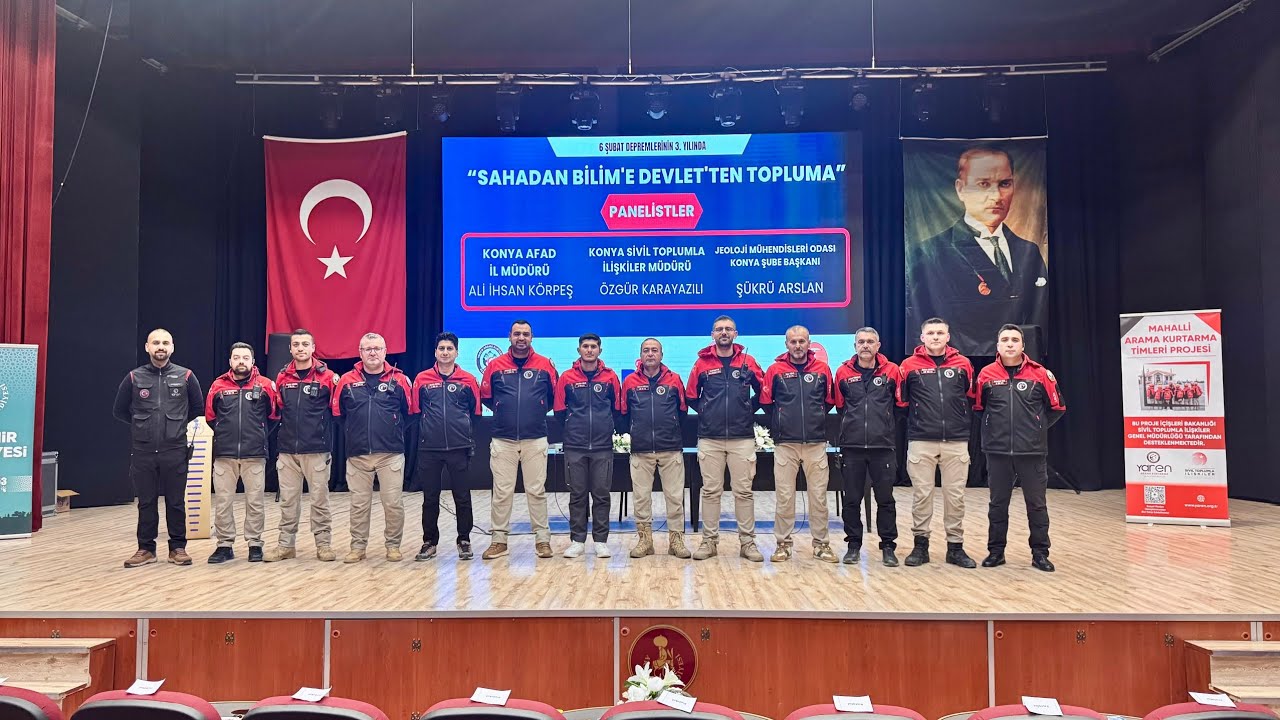 6 Şubat Depremi 3.Yılında Akşehirde Panel düzenlendi. 