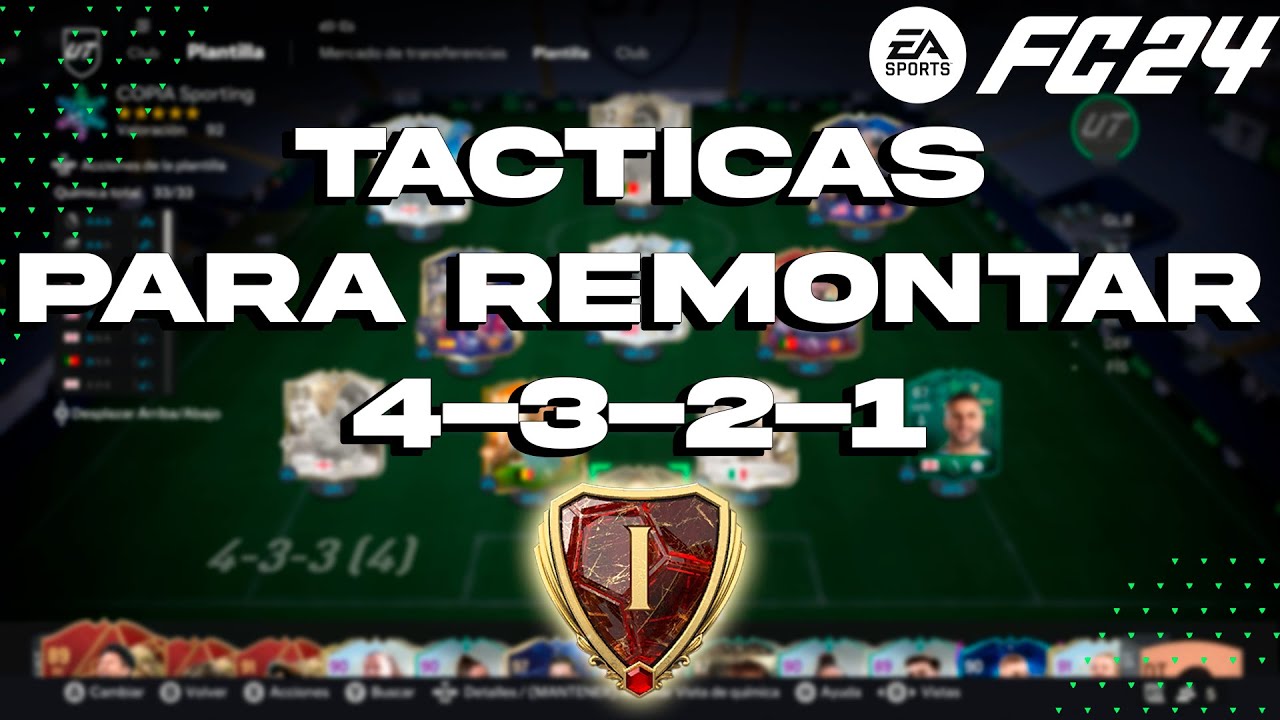 MIS TACTICAS PARA REMONTAR PARTIDOS Y LLEGAR A RANGO 1 | TACTICAS DE MI 4321 EN FC 24 ULTIMATE TEAM