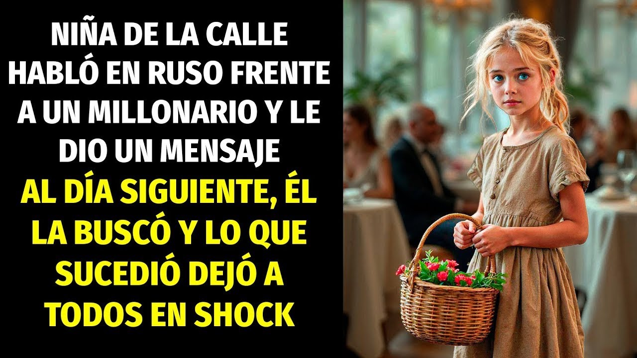 NIÑA DE LA CALLE HABLÓ EN RUSO FRENTE A UN MILLONARIO Y LE DIO UN RECADO, AL DÍA SIGUIENTE, ÉL LA...