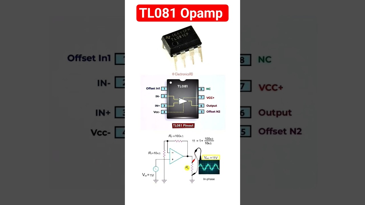 TL081 - 3MHz, 13-V/µs slew rate, FET-input opamp 