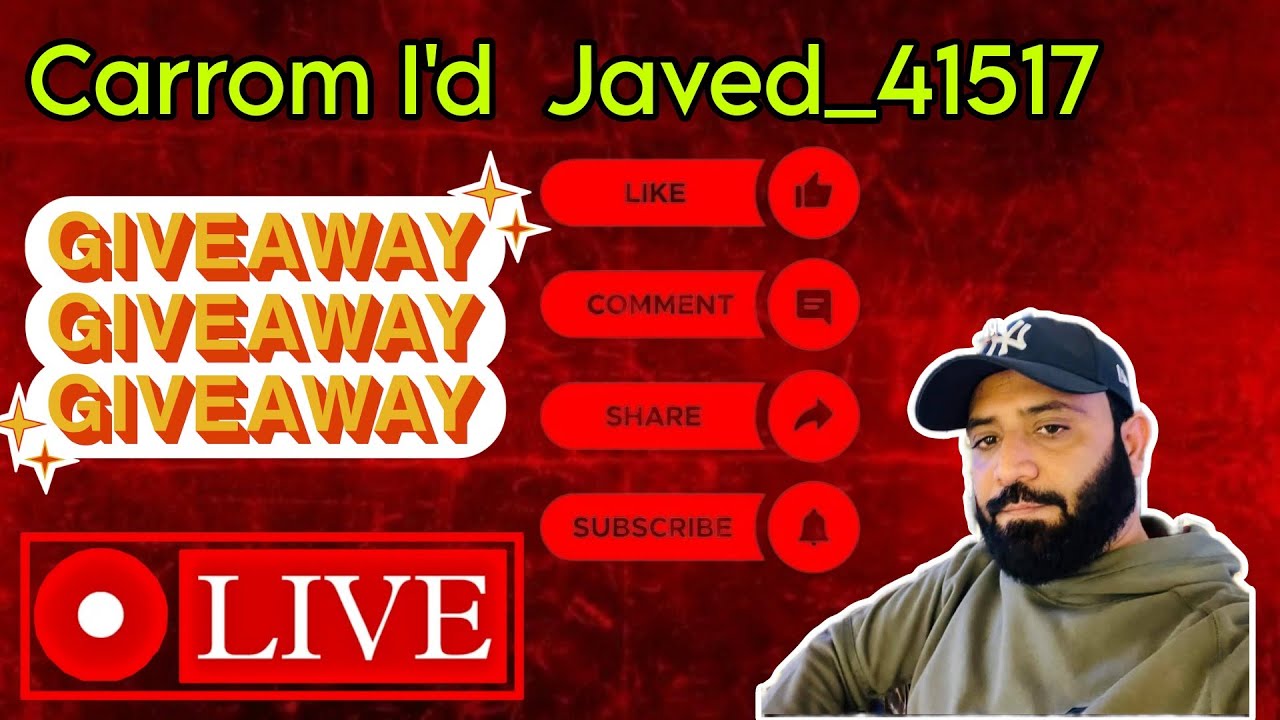 Giveaway Giveaway Giveaway 😉 Carrom Pool 😍 Javed Mantari Gaming 