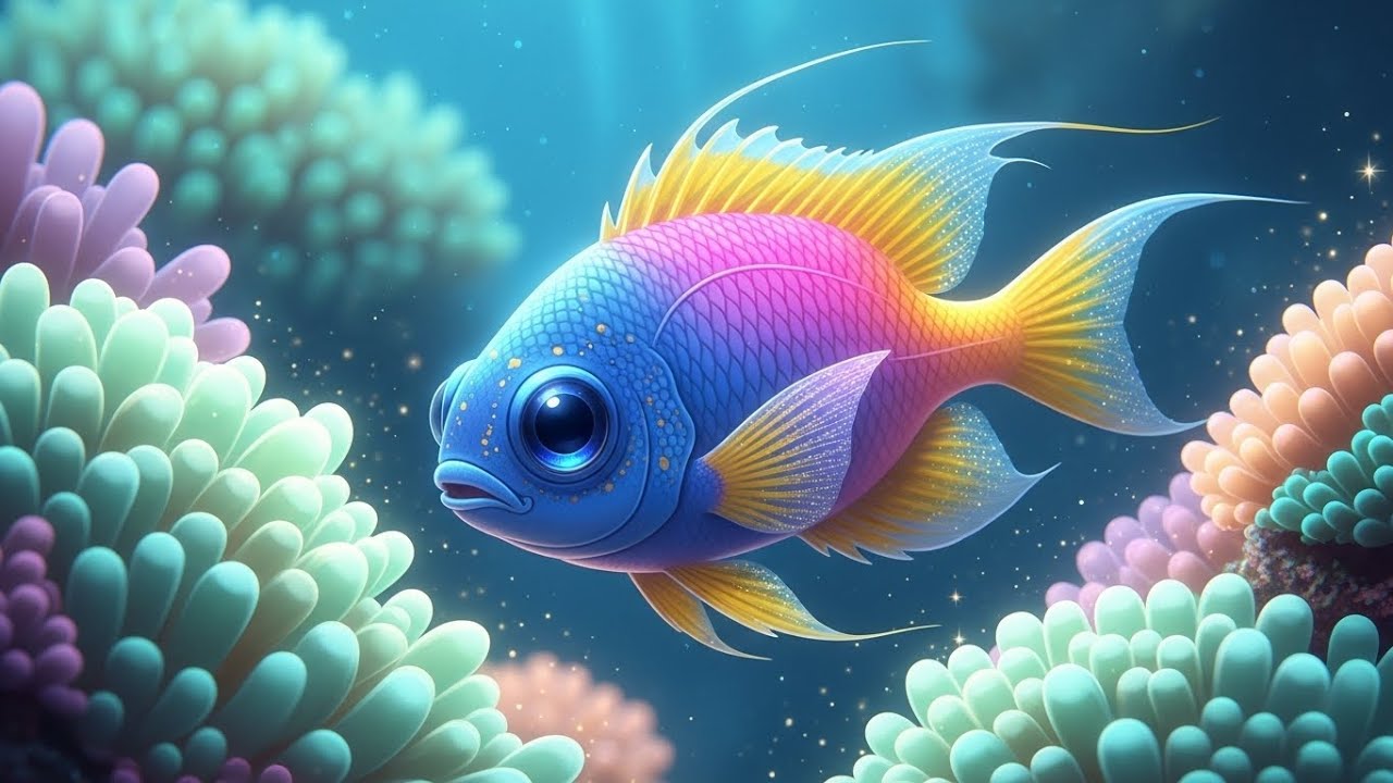 Underwater Relaxation 🐠 Exotic Coral Reef Fish | Gentle Piano & Ocean Ambient Healing