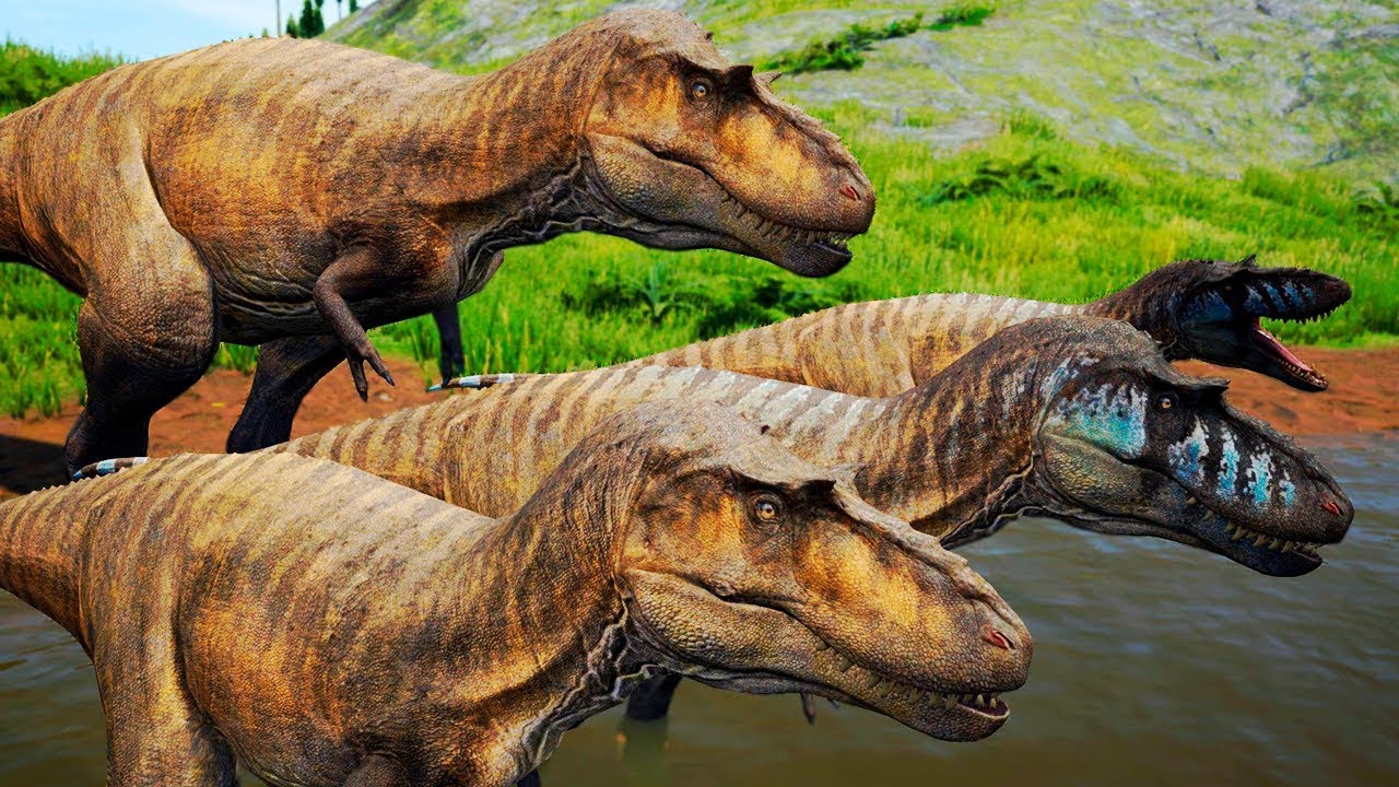 Família Albertossauro + Filhote! Manada de Estegossauros! Spino (#2) | The Isle Realismo | (PT/BR)