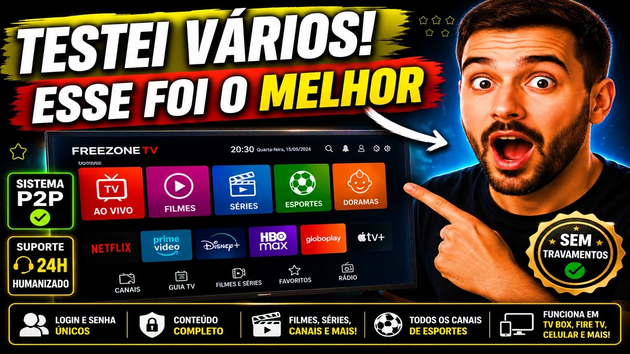 Melhor IPTV do Mercado? Depois de Testar V&aacute;rios, Escolhi Este