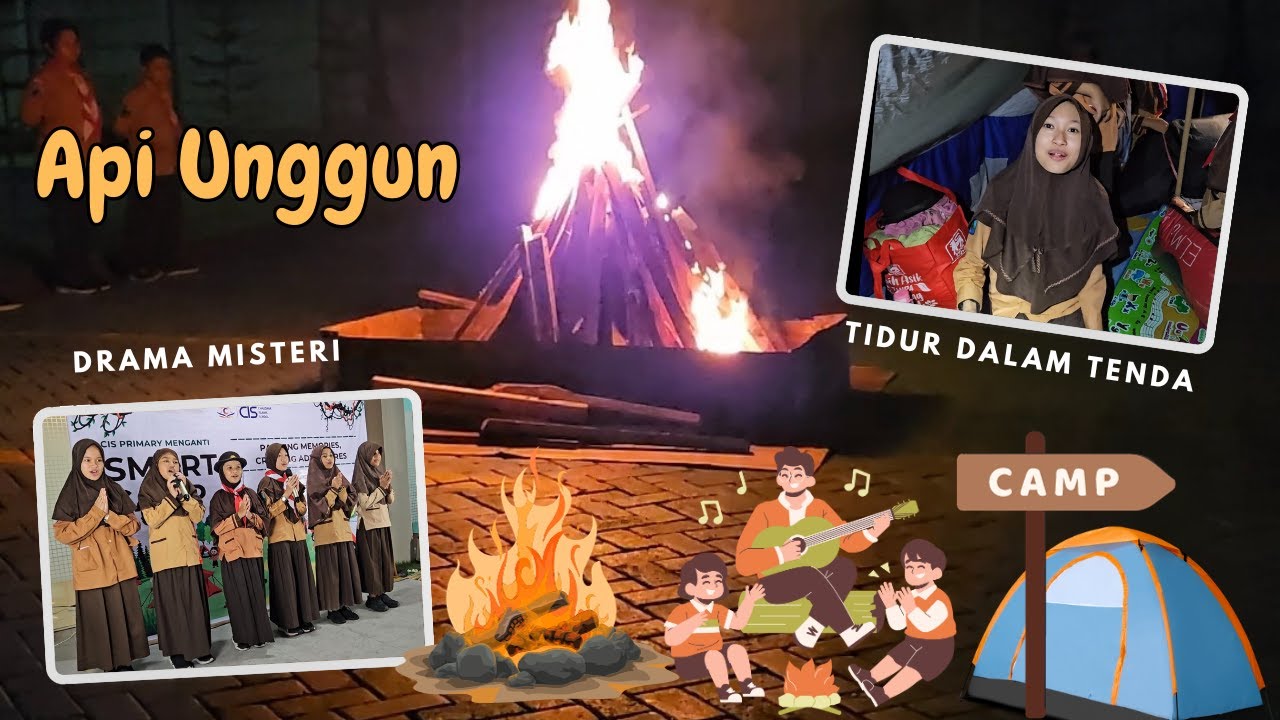 24 Jam Aqilla Camping di Sekolah - Acara Api Unggun dan Drama Hantu Misteri - Part2 ♥ Aqilla's Diary