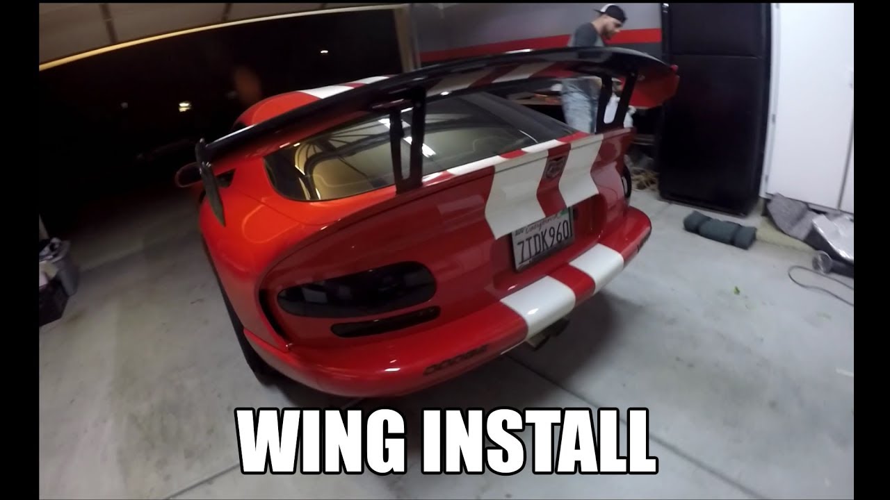 Dodge Viper GTS ACR - Autoform Wing AFR-X Install
