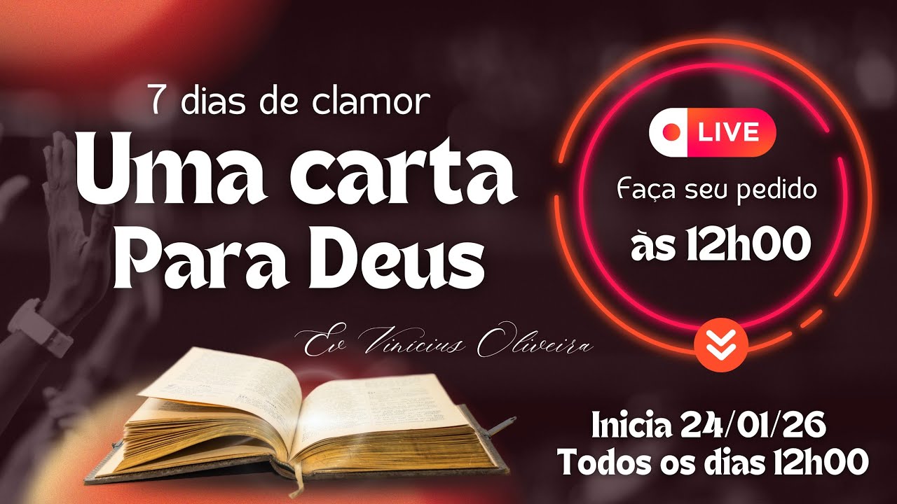 25/01/2026 • UMA CARTA PARA DEUS, 2/7 - ESCREVE SUA CARTA