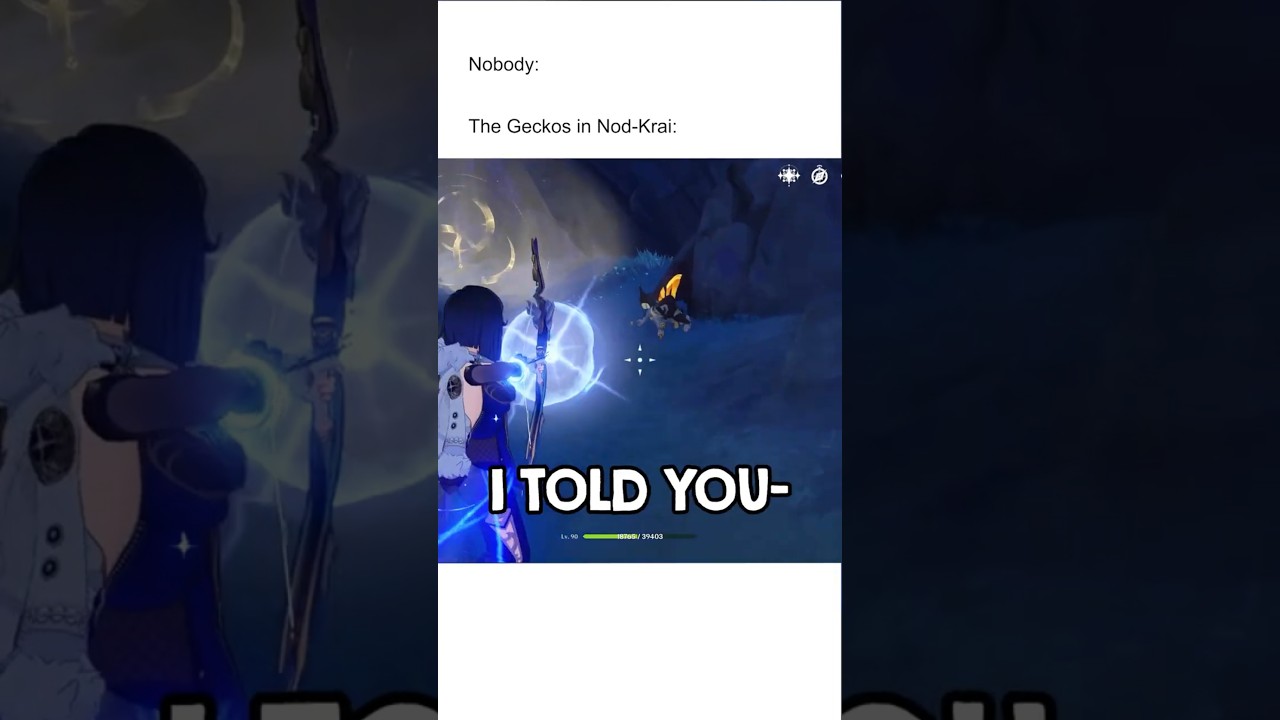 兄貴はヤモリにレイジベイトされてたよ...😭 #genshinimpact