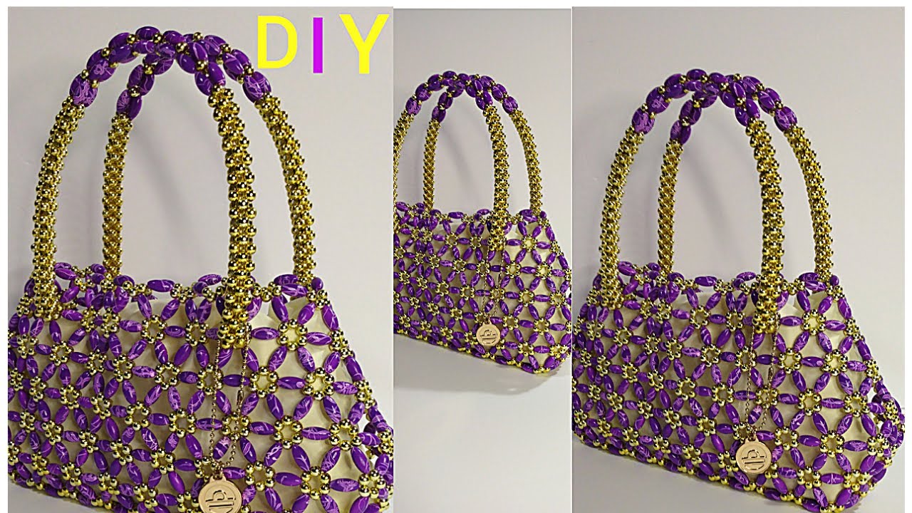 BEAD BAG TUTORIAL( BEGINNERS FRIENDLY)//CRYSTAL BAG//SUNFLOWER BAG//HOW TO MAKE DIY BEADED BAG /