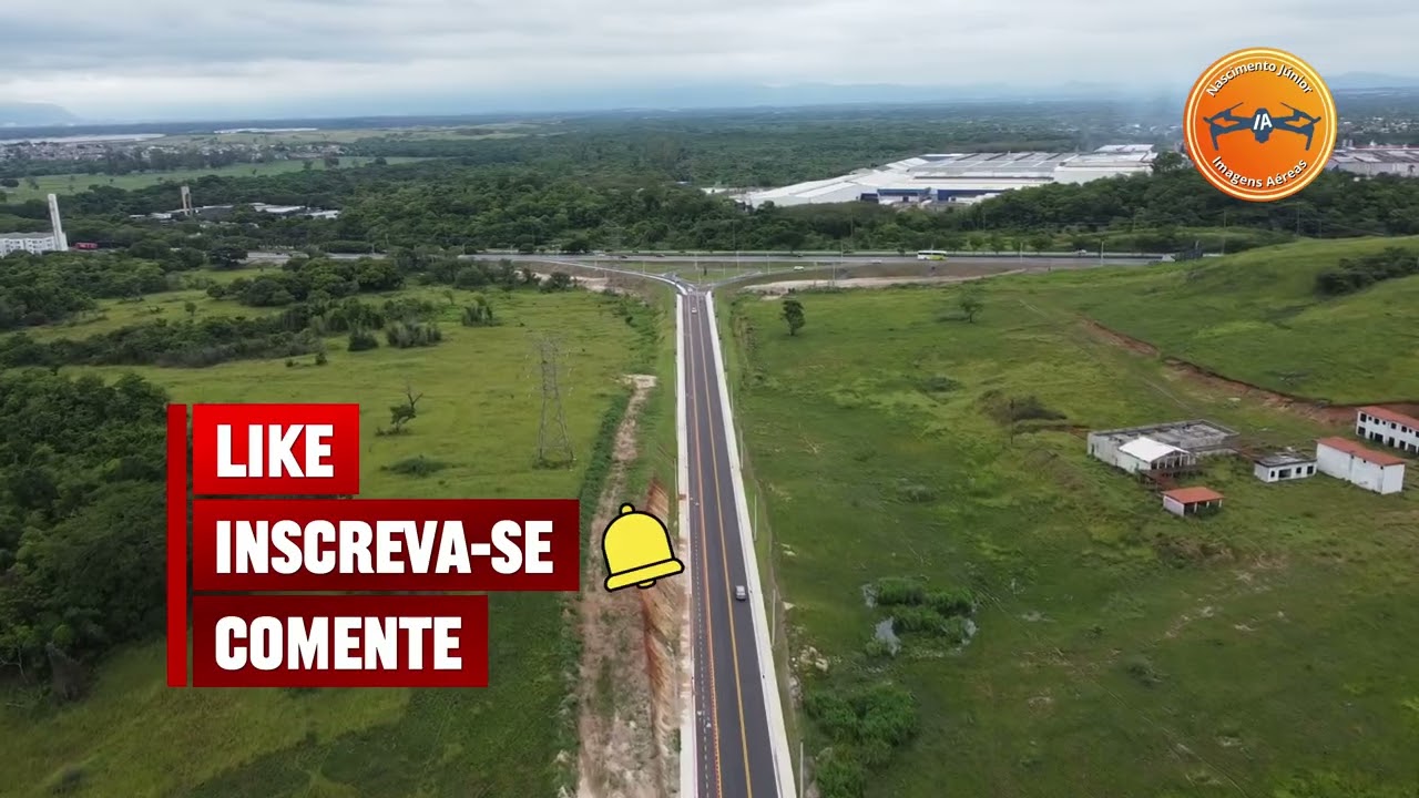 Voando da estrada do Campinho, pela Carvalho Ramos e nova estrada do Tinguí.