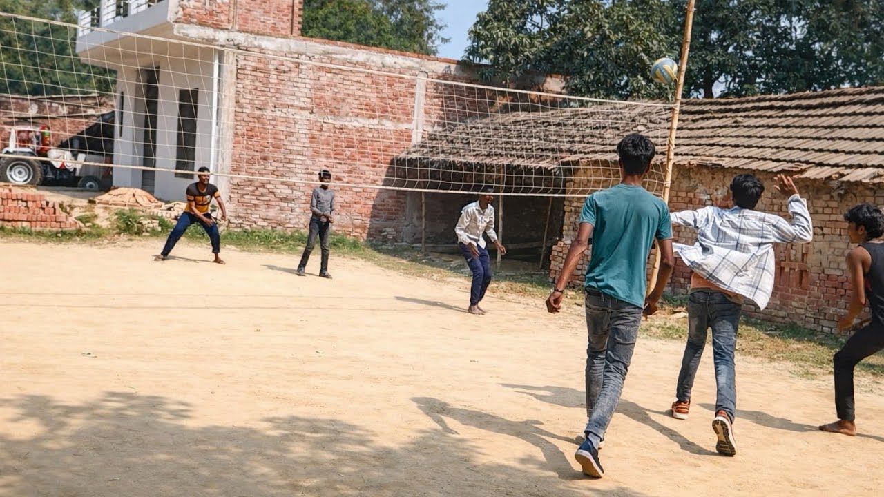 Village Volleyball Match 😍 | No Rules Only Fun 😂🏐 | SuBho Safar Vlogs 