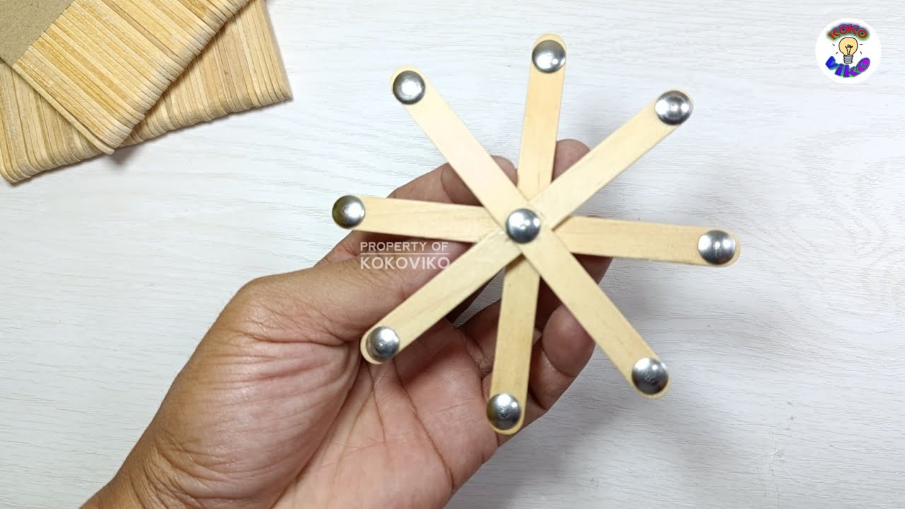 Tutorial membuat pemadam gasing dari stik es krim || pemadam gasing viral
