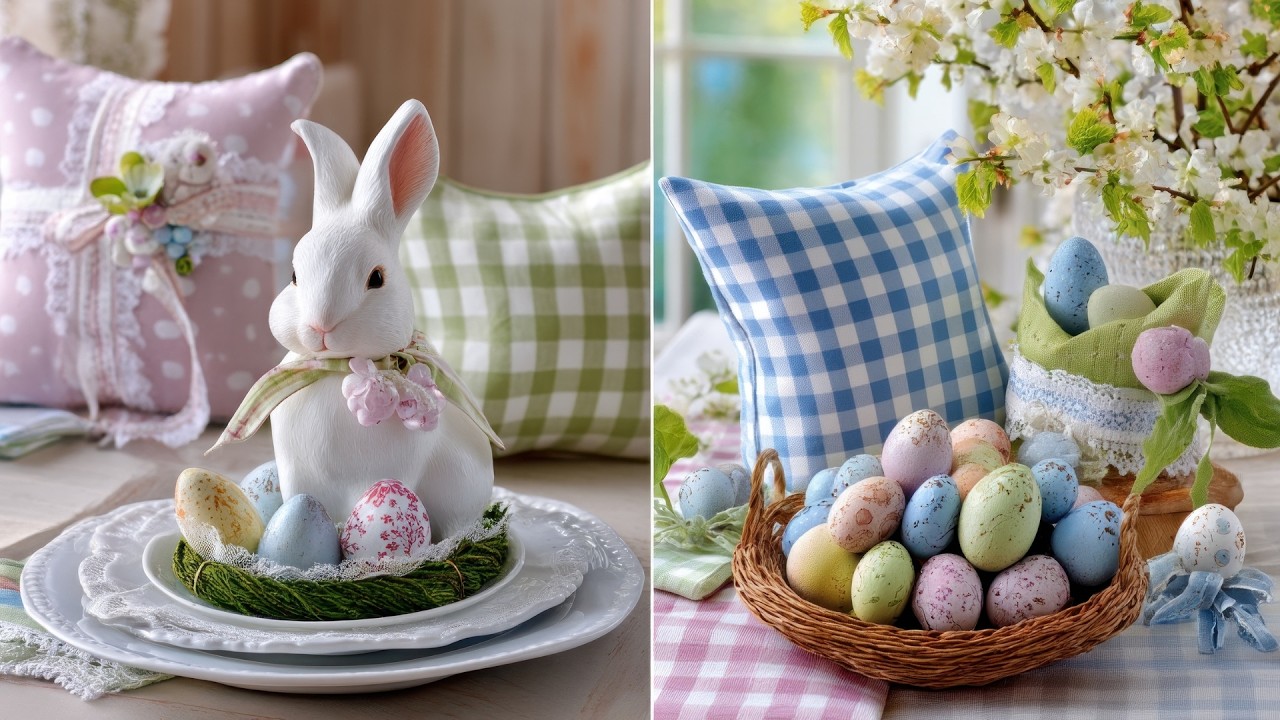 Shabby Chic Easter Decor Ideas 🌸 Pastel Eggs, Sweet Bunnies & Vintage Spring Styling