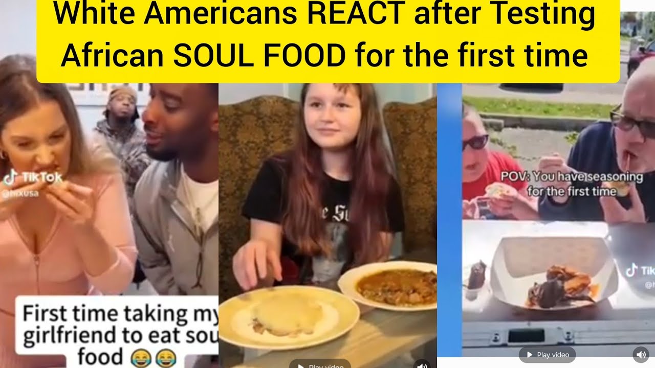 WHITE people's HILARIOUS REACTION after TRYING Black American SOUL FOOD for the FIRST TIME. (Shock) 