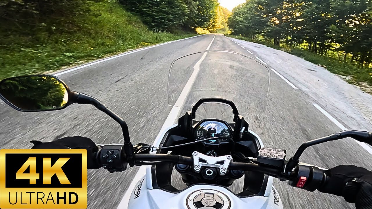 POV Motorcycle Ride in Macedonia | Triumph 660 Tiger Sport + Akrapovič Sound | Pure Riding Vibes