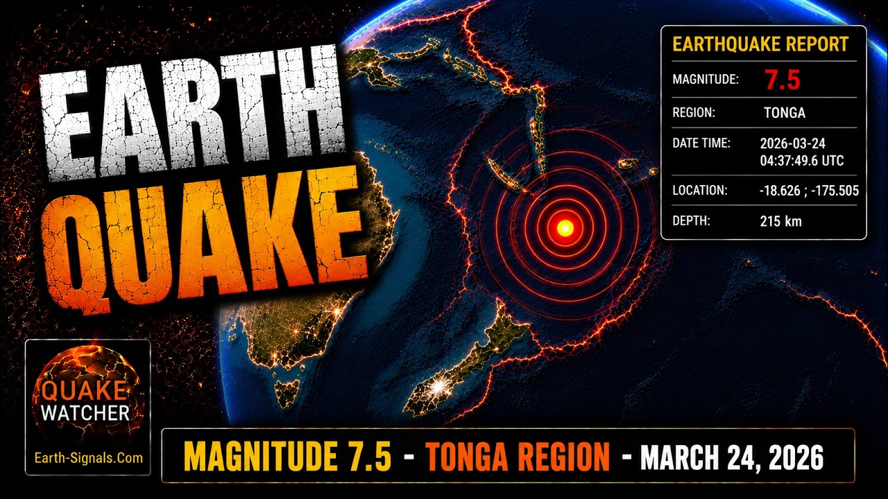 M7.6 EARTHQUAKE - TONGA - March 24, 2026