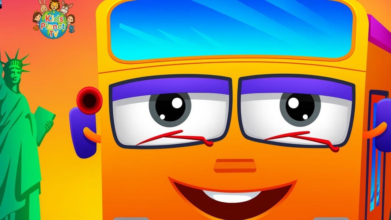 The wheels on the bus | kids songs | popular nursery rhymes | Toddlers music @KidsPlanetTv9  