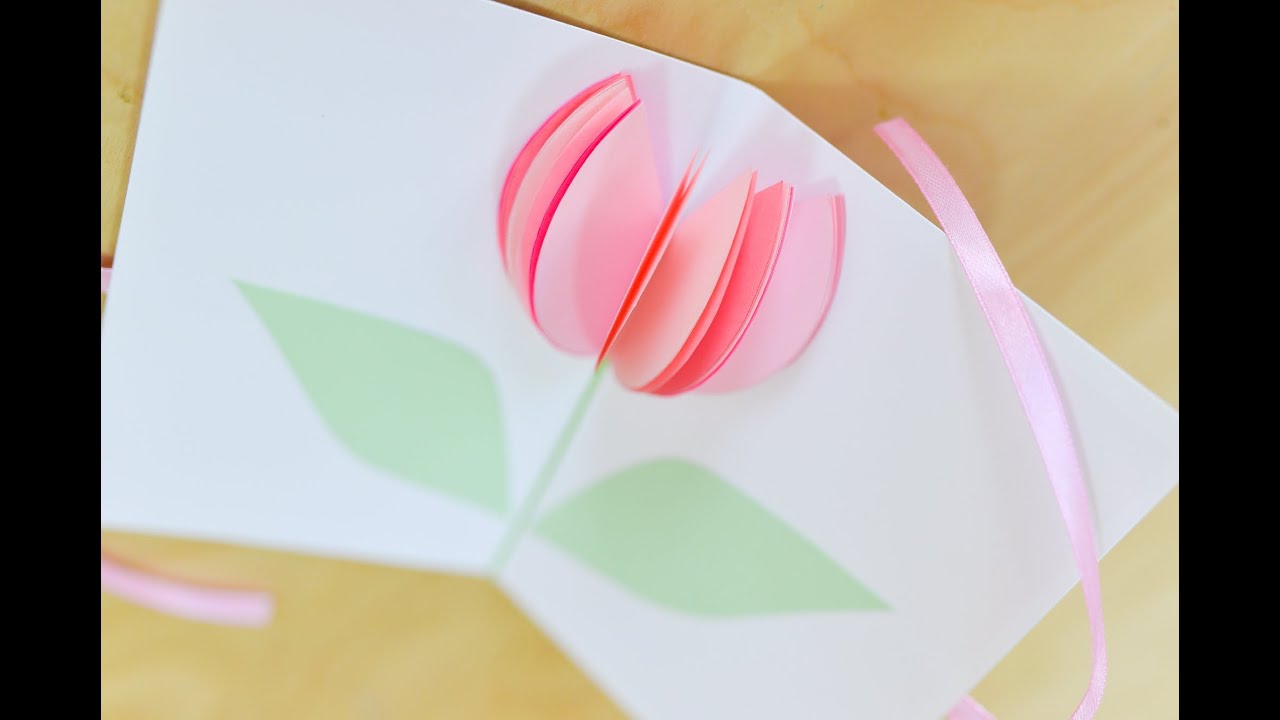 How to Make - Easy Greeting Card Mother's Day Birthday - Step by Step | Kartka Na Dzień Matki