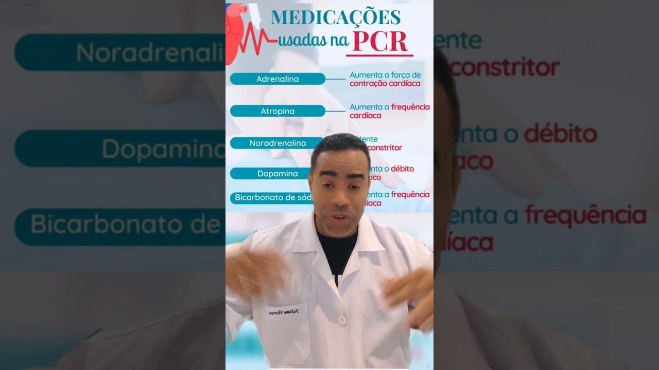 medica&ccedil;&otilde;es usadas na parada cardiorrespirat&oacute;ria PCR #enfermeirofabianovitoriano #estudosenem